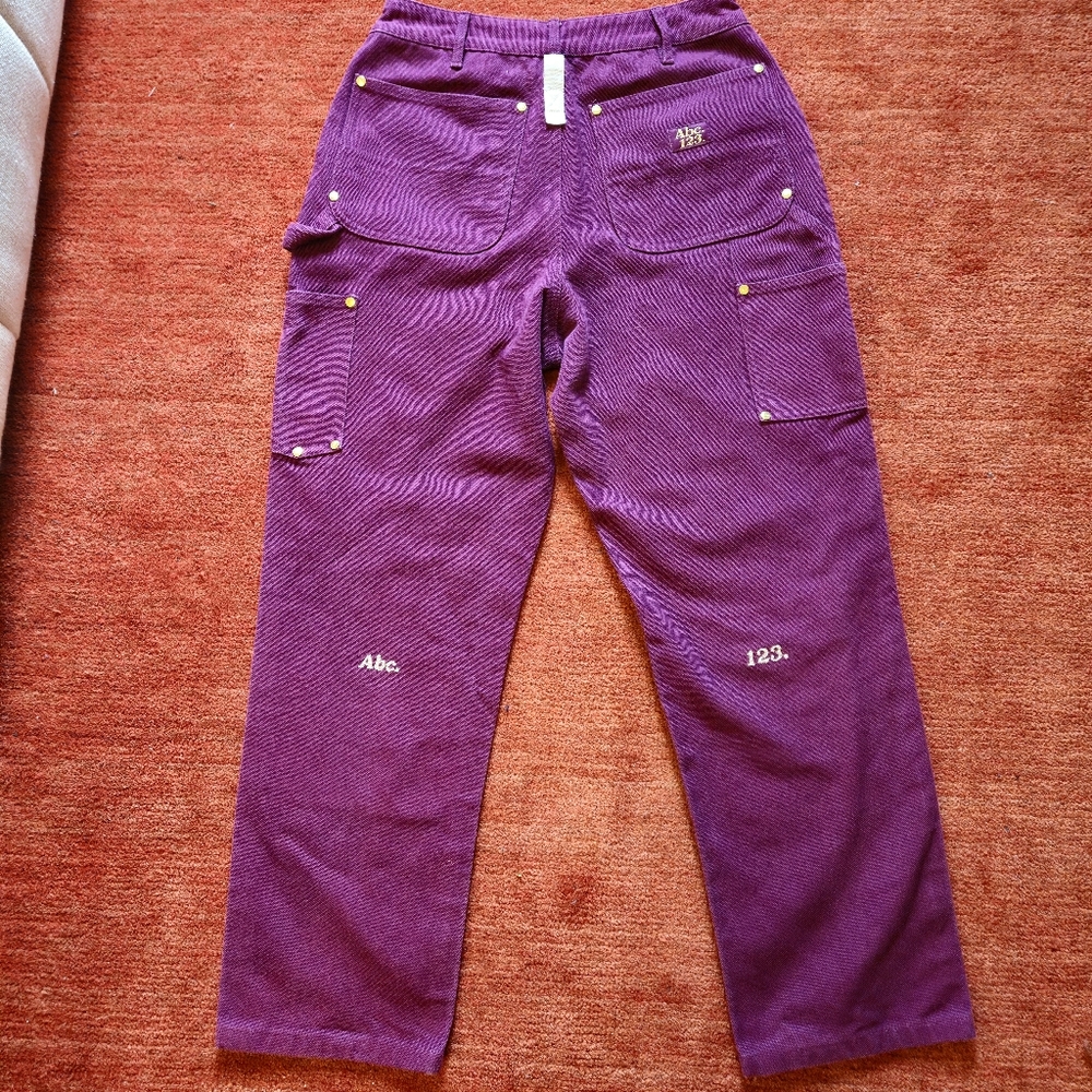 Advisory Board Crystals Abc Double Knee Carpenter PantsRhodolite Purple Size 30